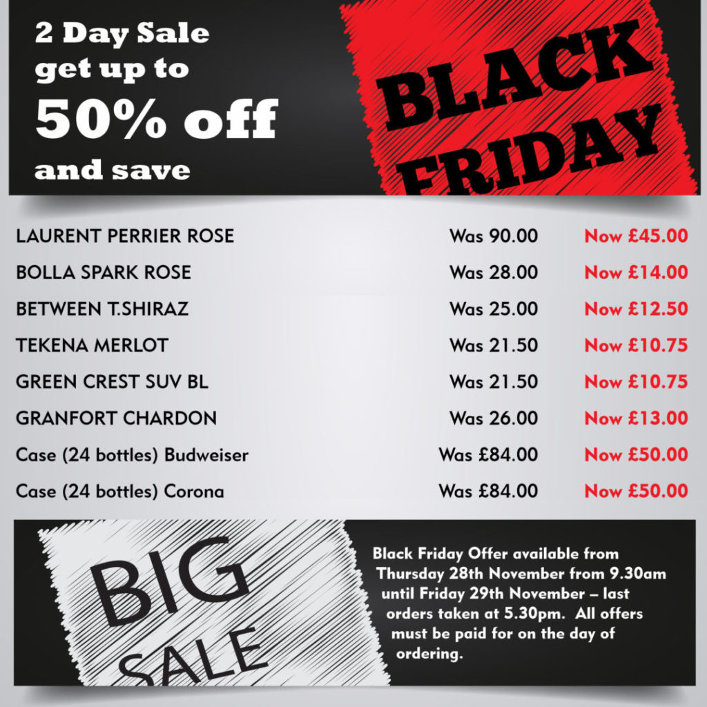 Black Friday 2019 offers Drinks at DoubleTree by Hilton Sheffield Park