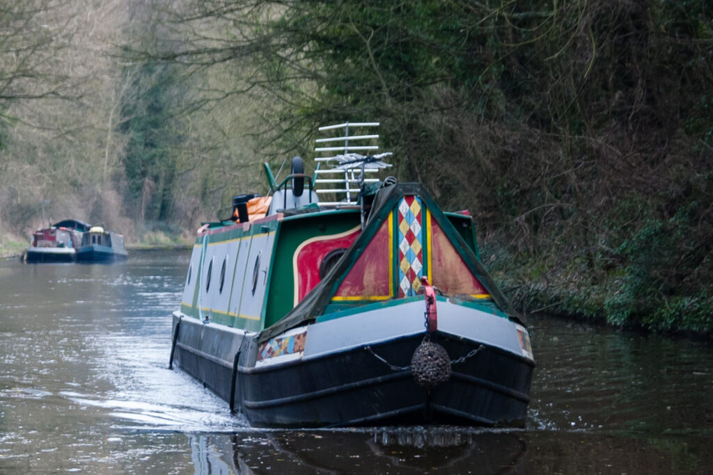 Narrow boat in Derbyshire