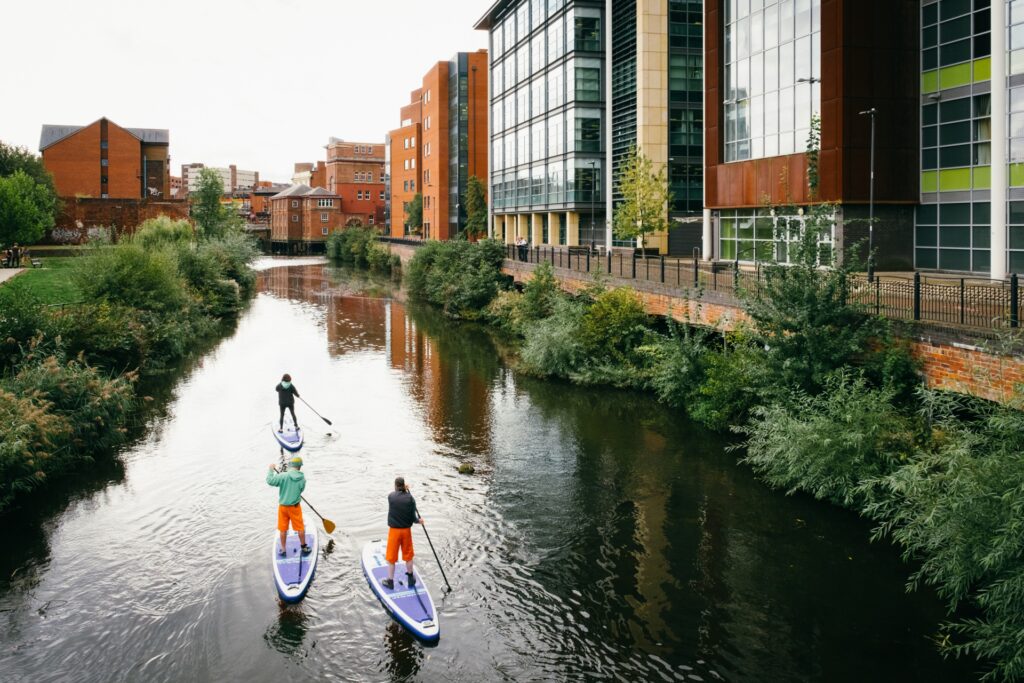 Paddle boating in SHeffield