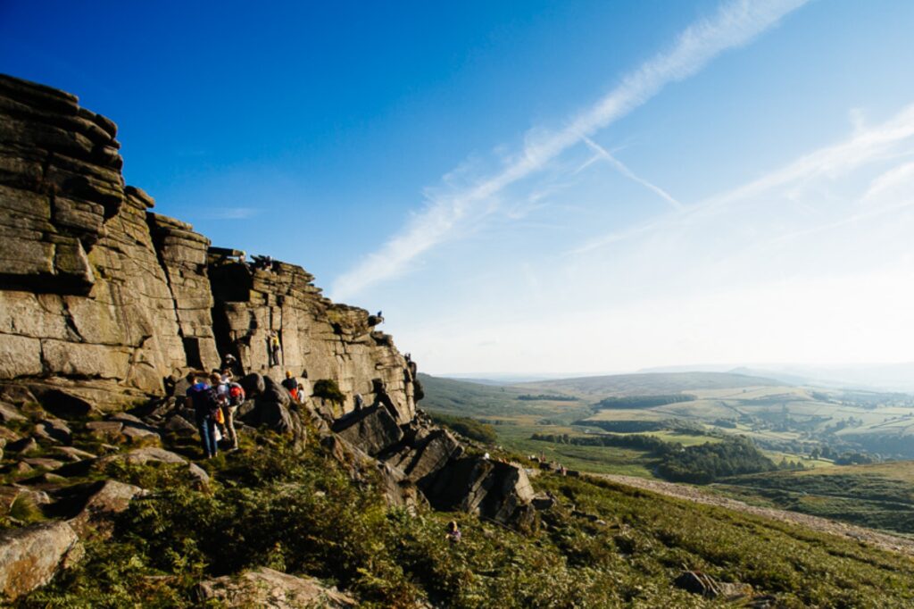 Climbing in the Peak District